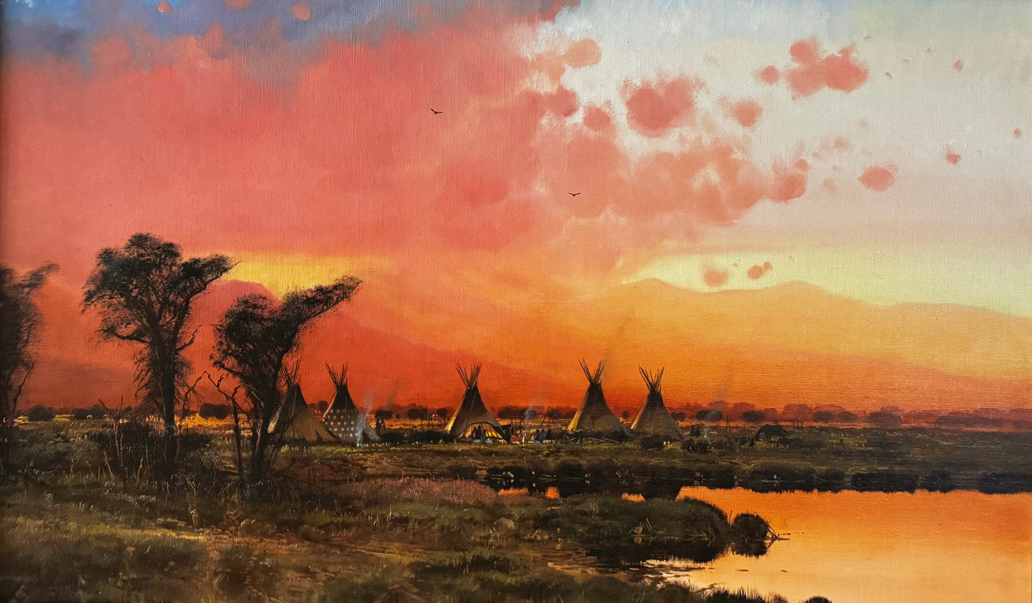 Nicholas Coleman - Swan Valley Camp At Dusk