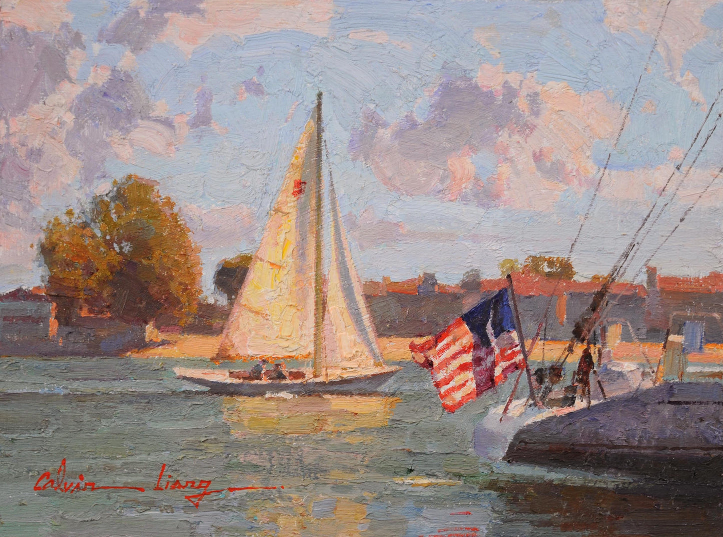 Calvin Liang - Sailing Along Newport Beach