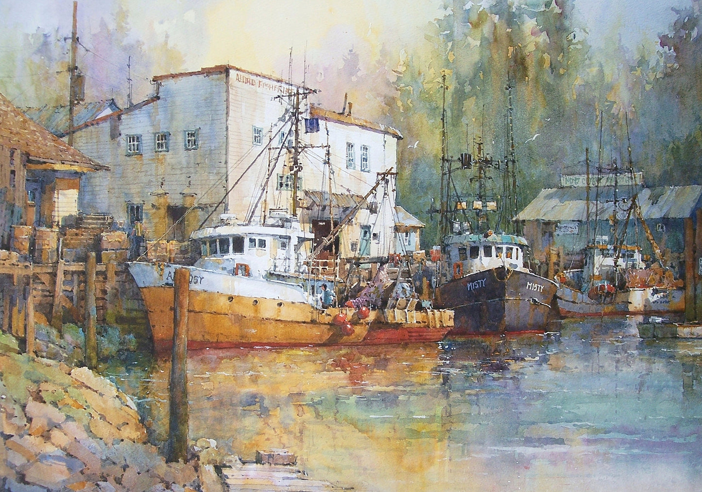 Ian Ramsey-Evening Glow, Noyo Harbor
