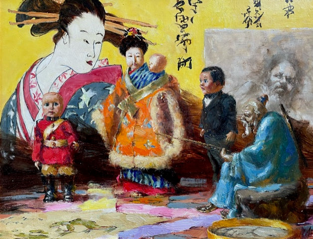 Robert Johnson - Dolls with Geisha Print