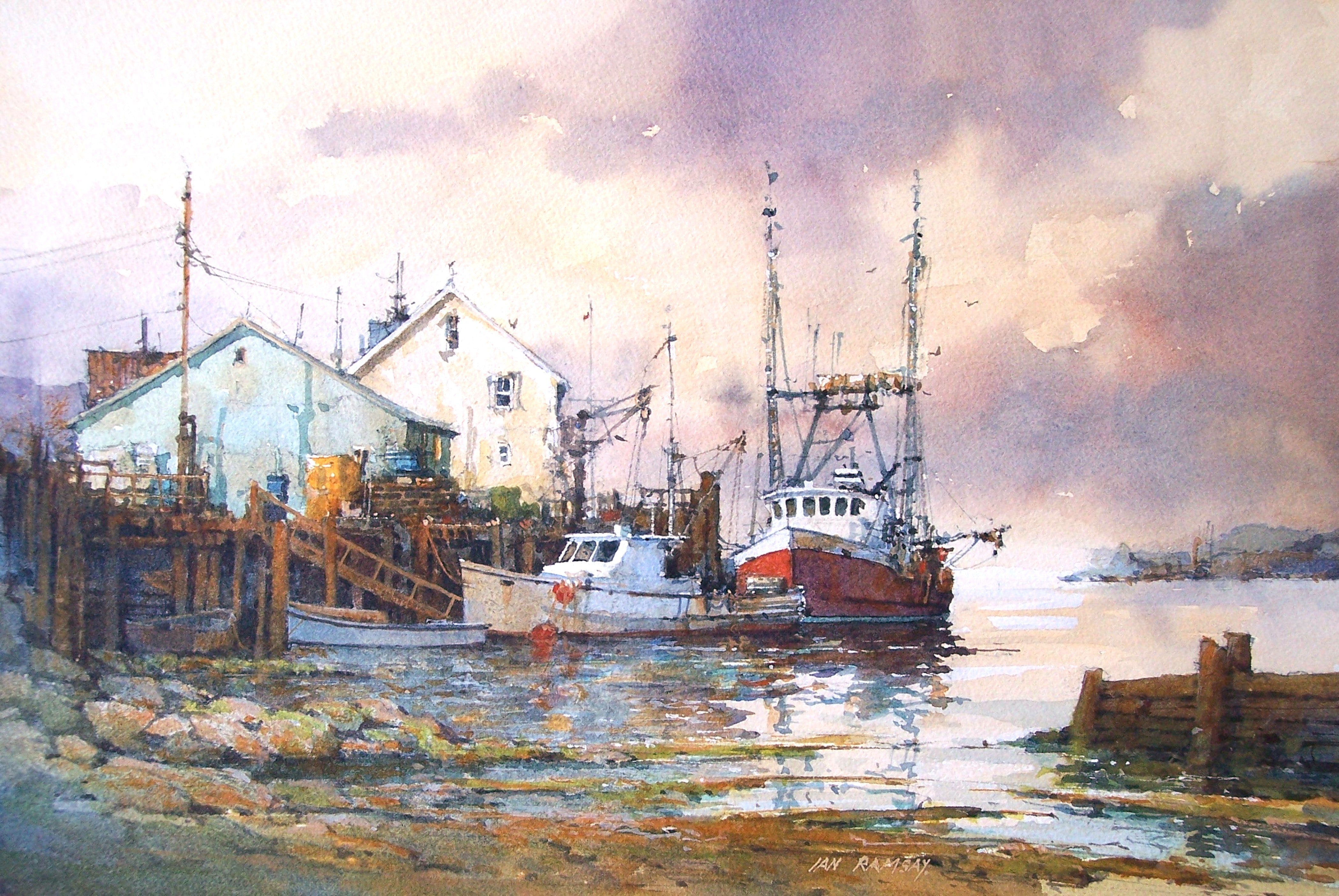 Ian Ramsay Prestwick Ian Ramsay - Sunset Across the Bay – TRAILSIDE GALLERIES