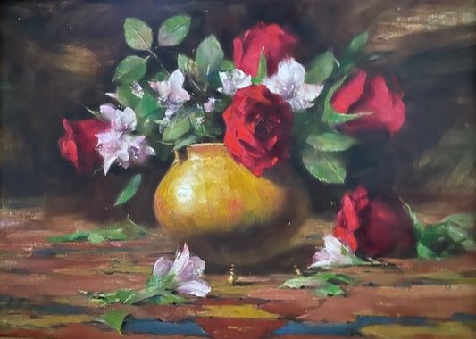 Robert Johnson - Roses and Astromeria