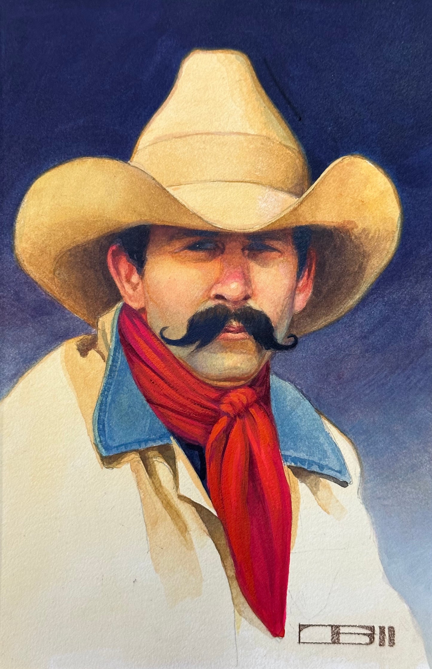 Thomas Blackshear - Cowboy With A Red Scarf