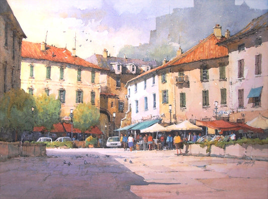 Ian Ramsay-Market Square, Southern France