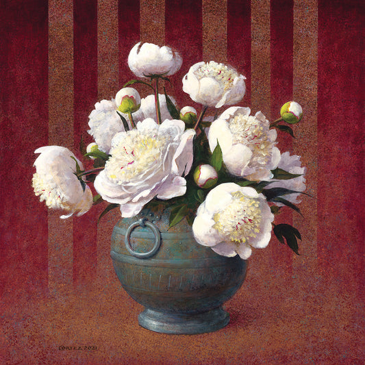 Jenness Cortez - Peonies In A Chinese Vessel