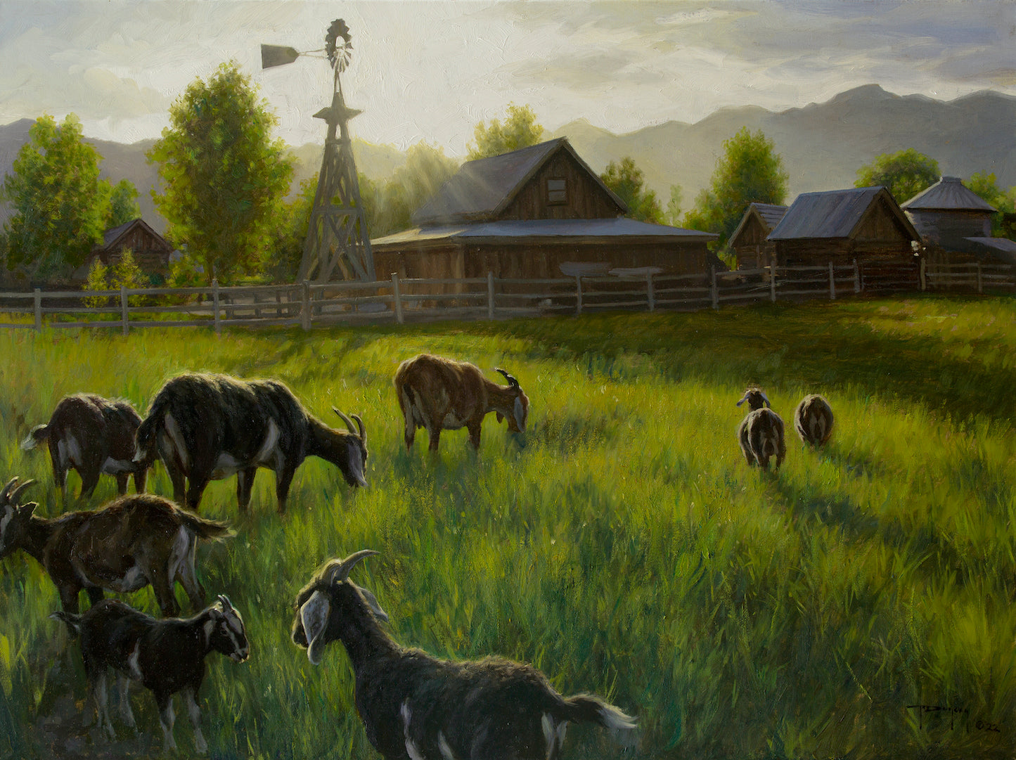 Robert Duncan - Goats in the Field
